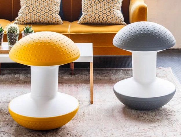 yellow and gray Ballo chairs