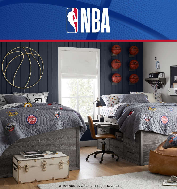 Basketball Bedding NBA Bedding Decor Pottery Barn Teen