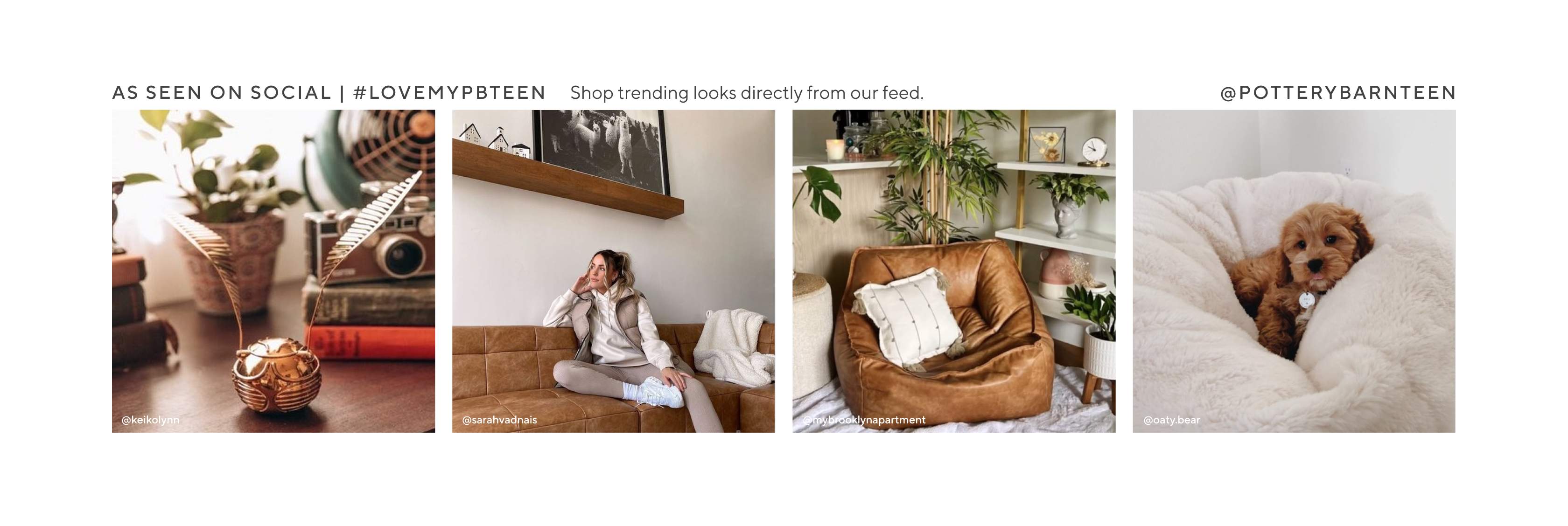 As Seen On Social | #lovemypbteen | Shop Trending Looks Directly From Our Feed | @potterybarnteen