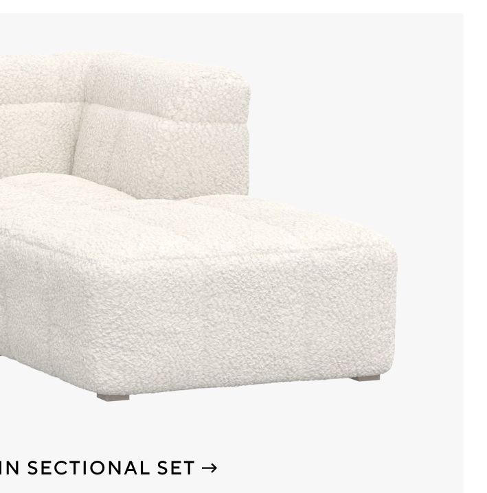 Ivory Sherpa Baldwin Sectional Set