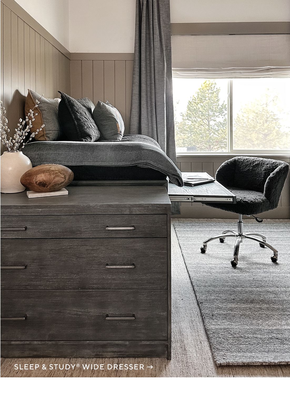 Sleep & Study Wide Dresser