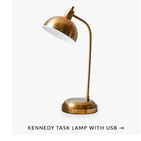 Kennedy Task Lamp with USB