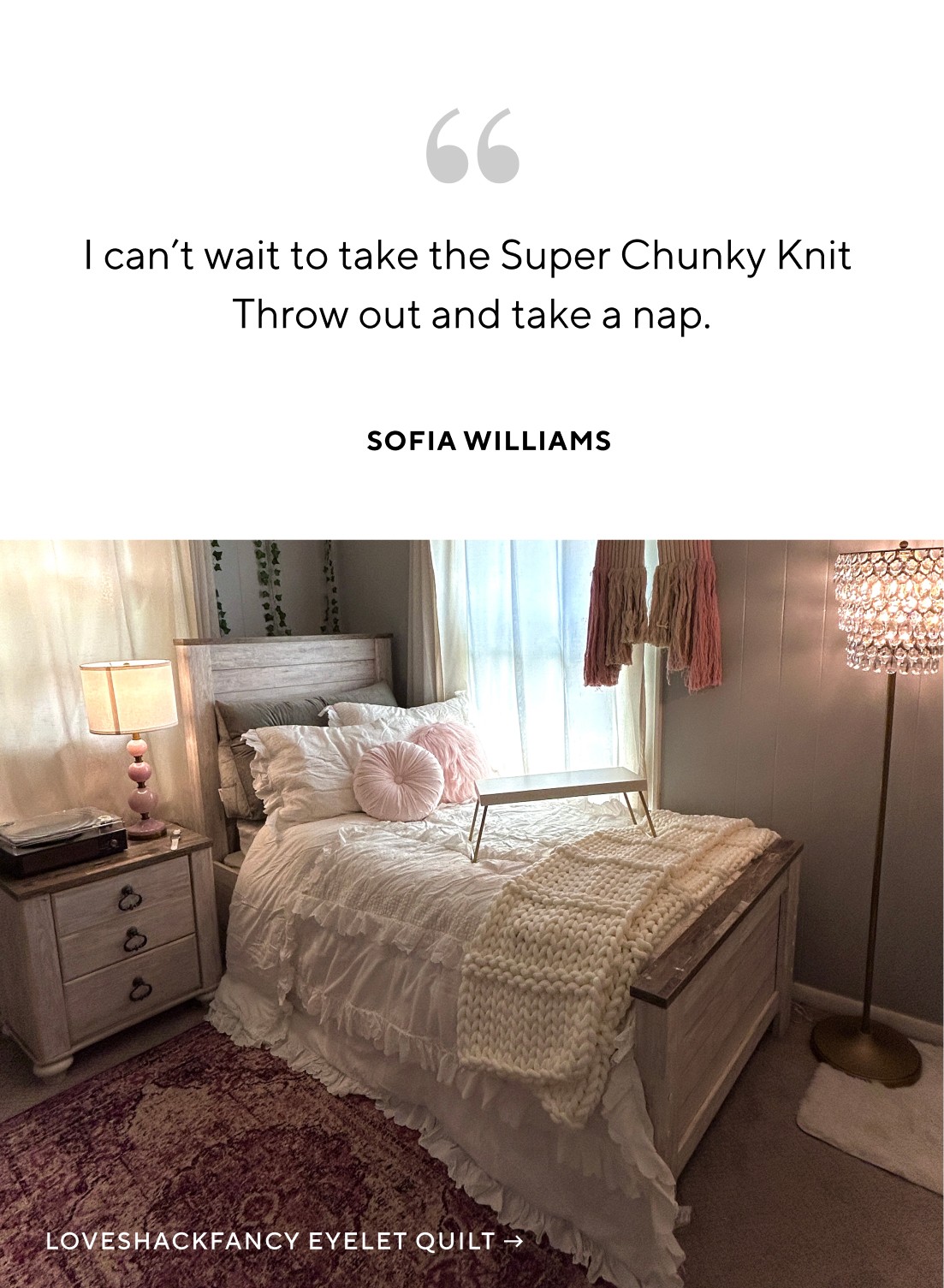 LoveShackFancy Eyelet Quilt