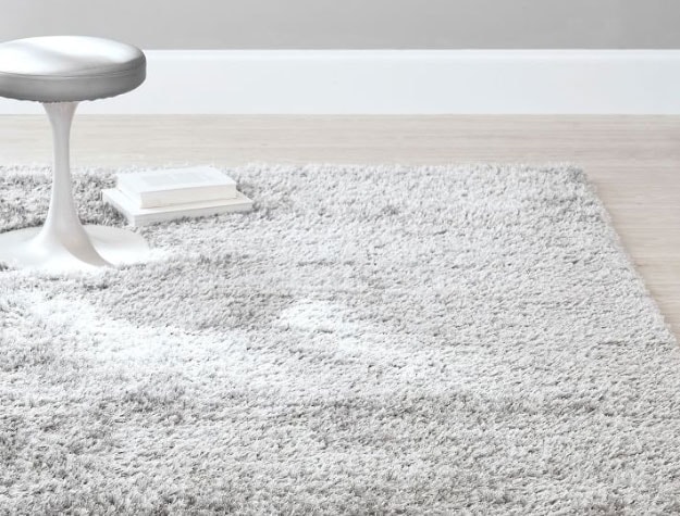 Plush gray rug