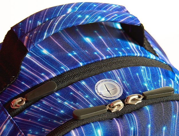 double zipper backpack stars
