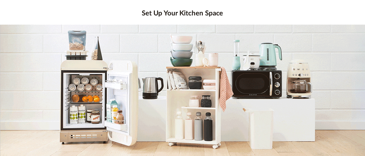 Set up your kitchen space Set up your kitchen space