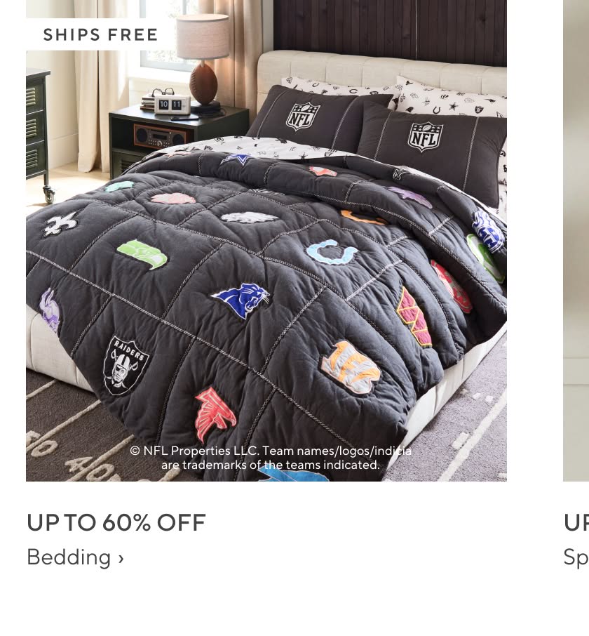 Up to 60% off Bedding