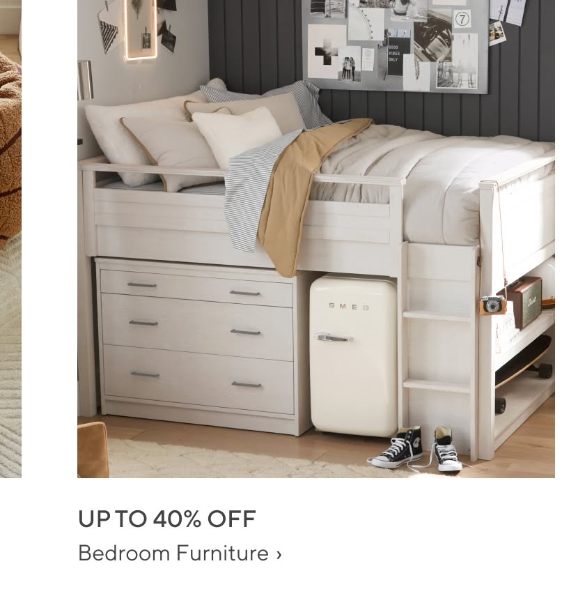 Up to 40% off Bedroom Furniture