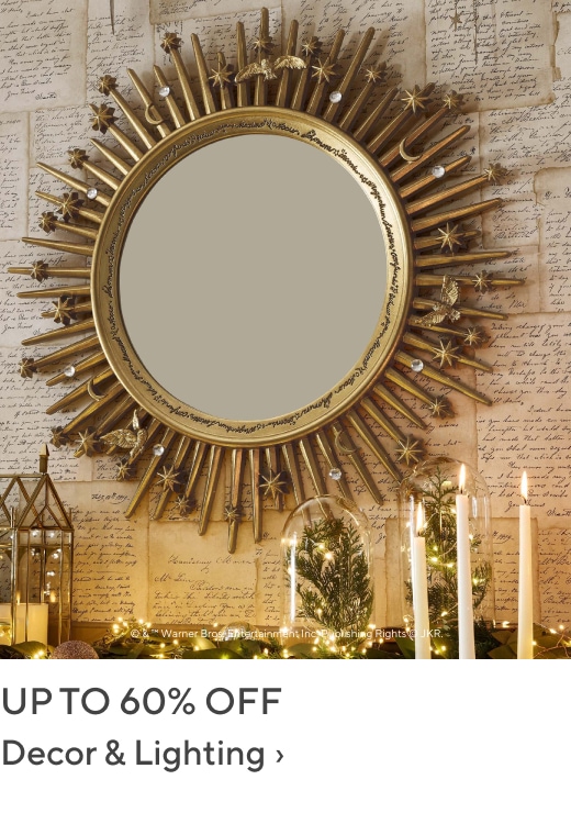 Up to 60% off Decor & Lighting