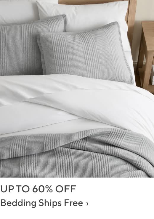Up to 60% off Bedding Ships Free