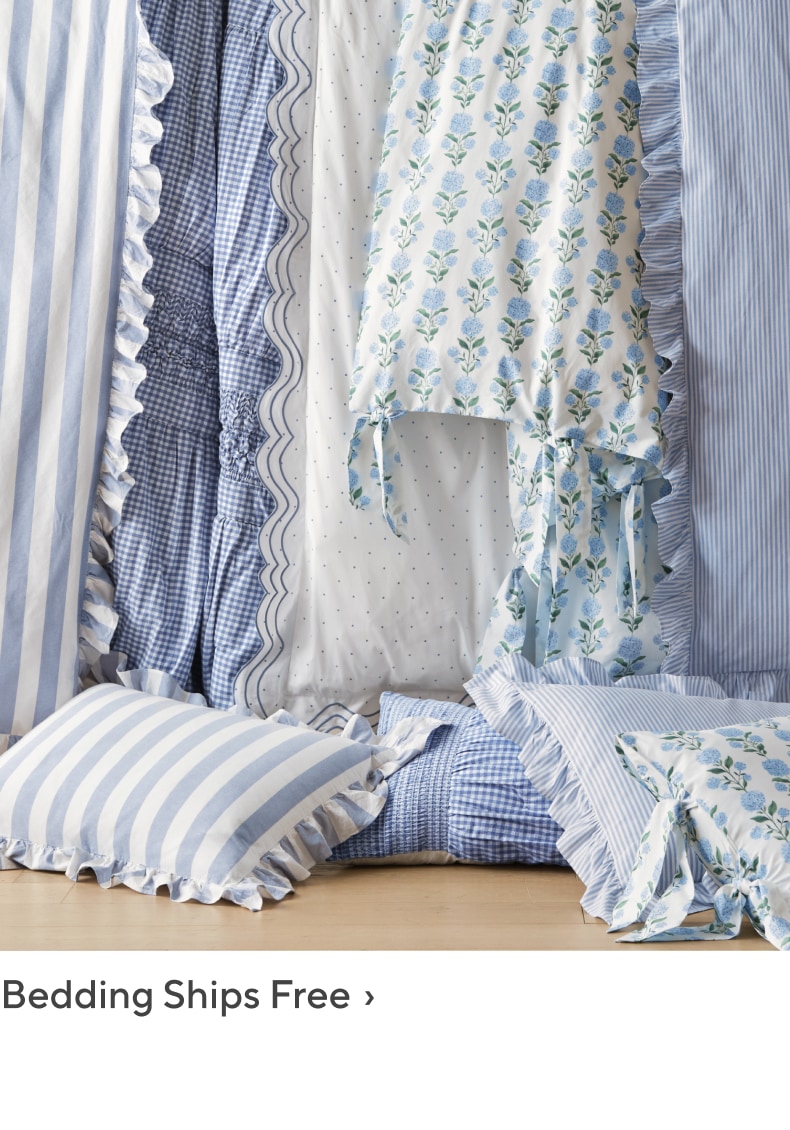 Bedding Ships Free