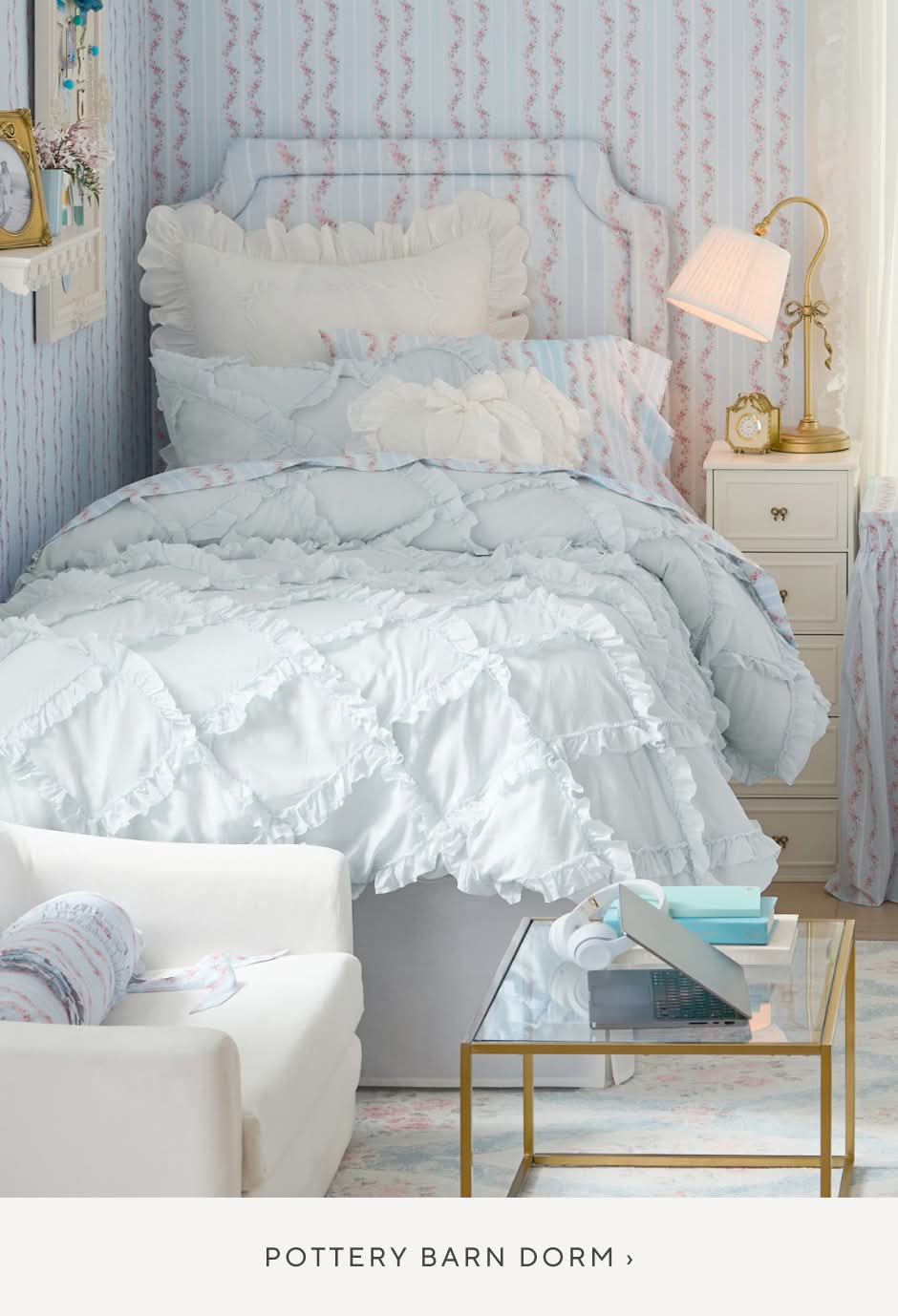 Pottery Barn Dorm