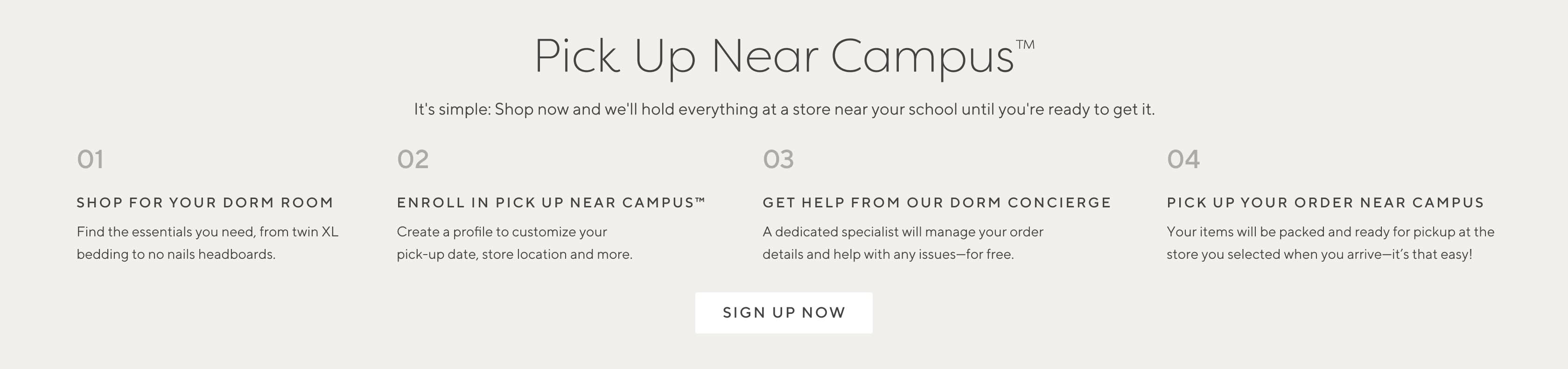Pick Up Near Campus