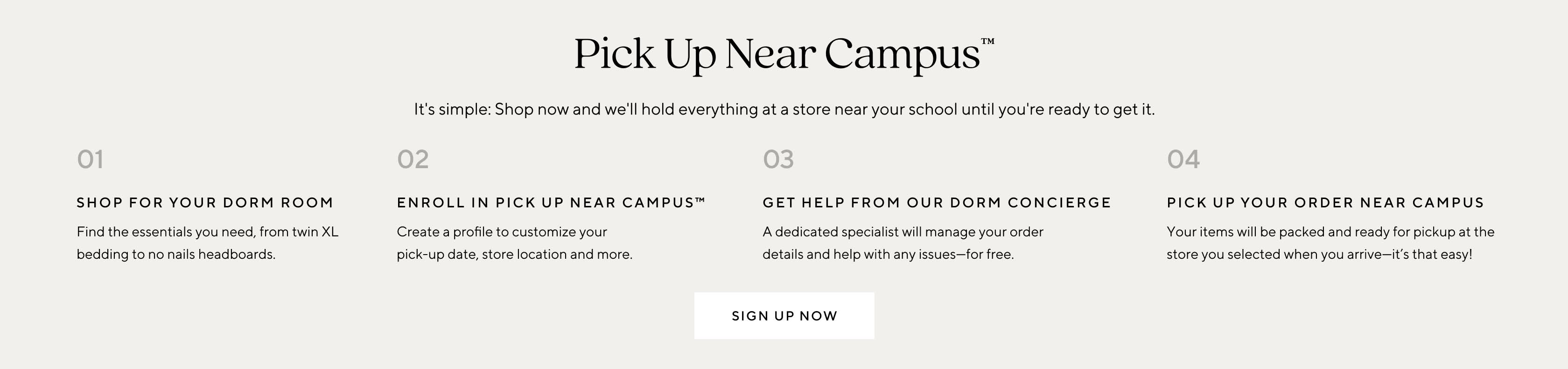 Pick Up Near Campus