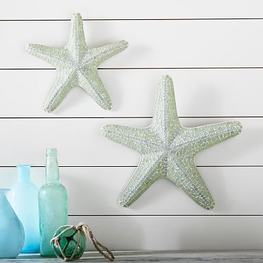 Mosaic Starfish Decor, Set Of 2 | Wall Decor | Pottery Barn Teen