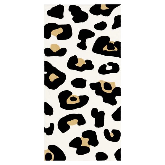 leopard print beach towel