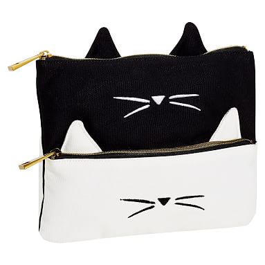 white pencil pouch
