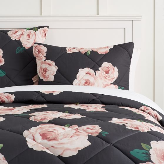 Black Blush Bed Of Roses S Comforter Pottery Barn Blush Bed Of Roses S Comforter