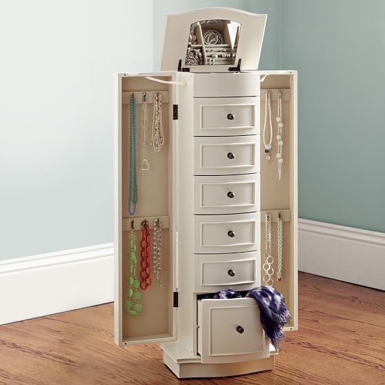 Chelsea Jewelry Armoire Jewelry Storage Pottery Barn Teen
