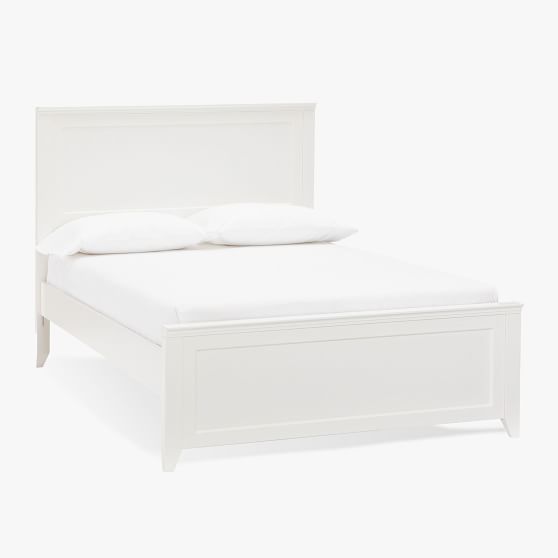 pottery barn white twin bed