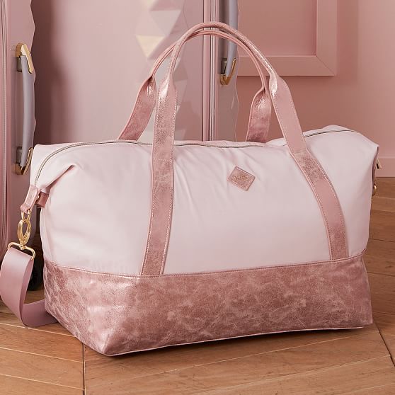 blush duffle bag