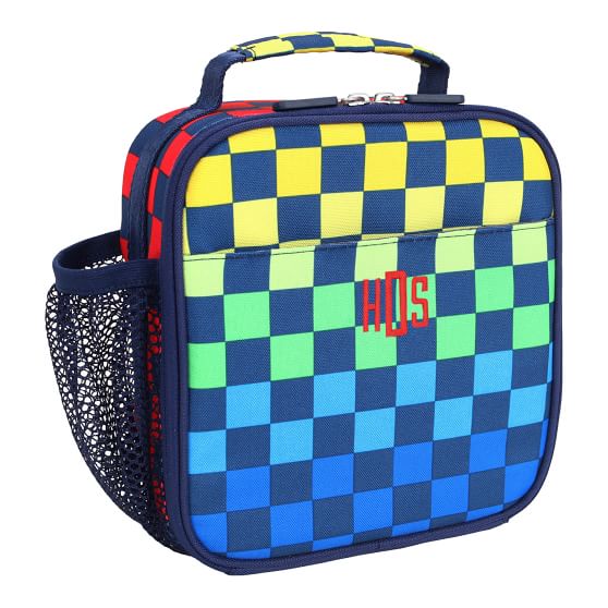 checkered lunch bag