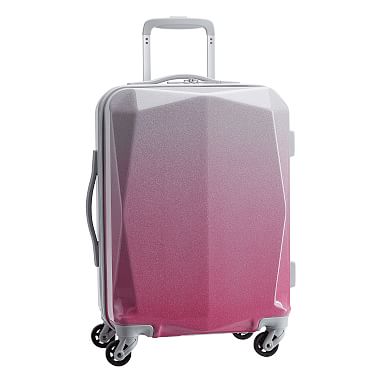 pink glitter suitcase