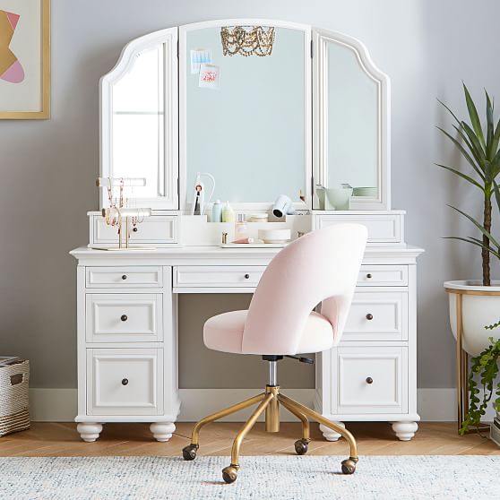 Chelsea Vanity Desk Super Set Pottery Barn Teen