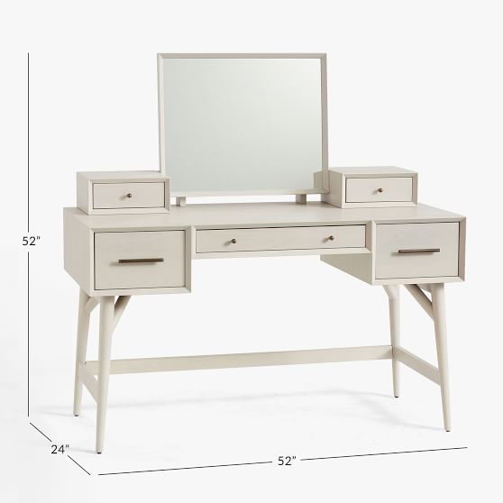 West Elm X Pbt Mid Century Vanity Desk Set Pottery Barn Teen