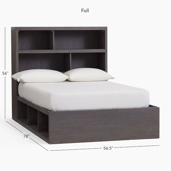 bunk beds with headboard storage