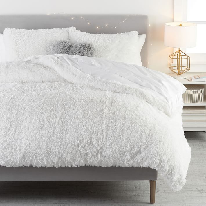 Fluffy Luxe Duvet Cover Sham Pottery Barn Teen