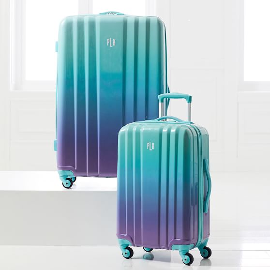 ombre mermaid suitcase