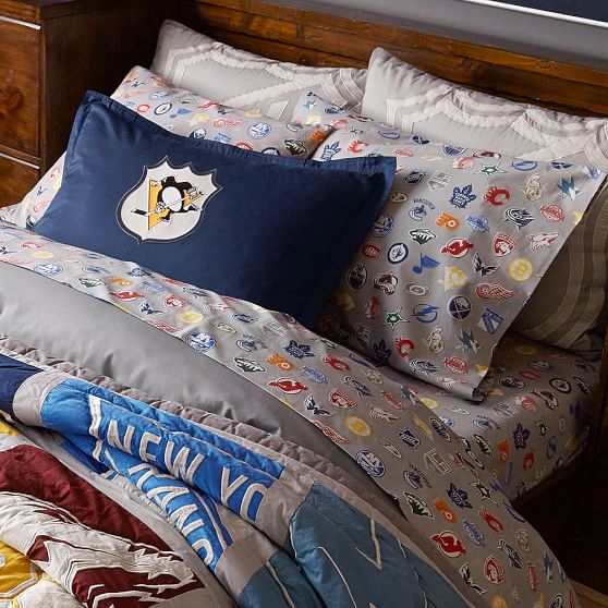 Nhl Sheet Set 2018 Hockey Bedding Pottery Barn Teen - Nhl Bedding Sheets Nhl Sheet Set 2018 Hockey Bedding Pottery Barn Teen - Nhl Bedding Sheets