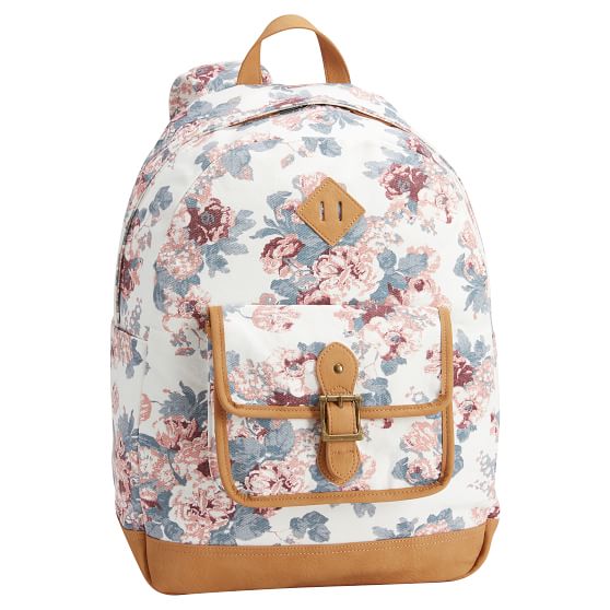 vintage floral backpack