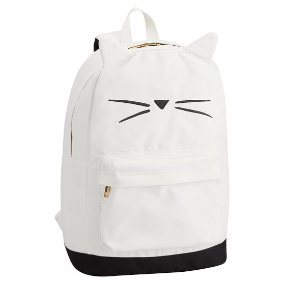 white cat backpack