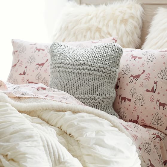 pottery barn organic flannel sheets