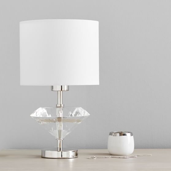 glass gem table lamp