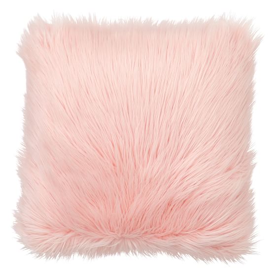 fuzzy pink pillows