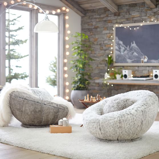 Tipped Faux Fur Groovy Swivel Chair Lounge Chair Pottery Barn Teen