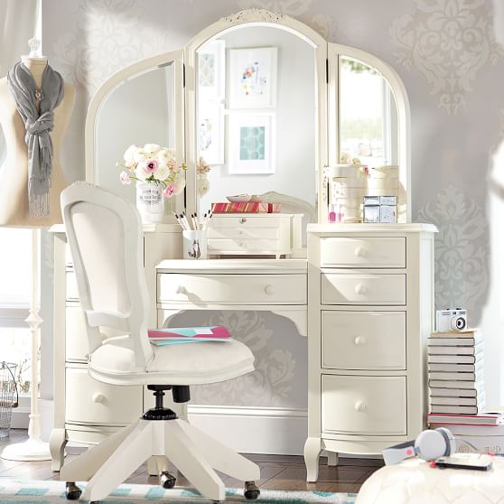 girls desk vanity