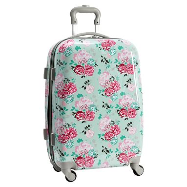 floral carry on