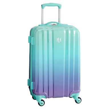 ombre mermaid suitcase