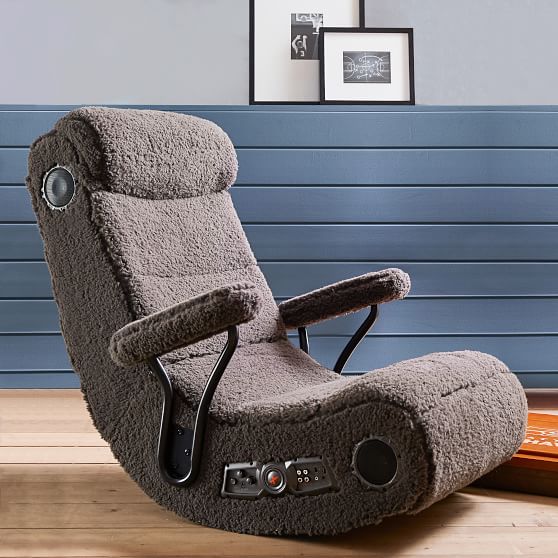 Sherpa Charcoal Got Game Gaming Chair Pottery Barn Teen