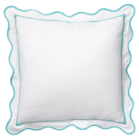 scalloped pillow sham