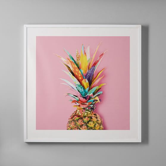 Pineapple Crown Framed Art By Minted Wall Prints Pottery Barn Teen