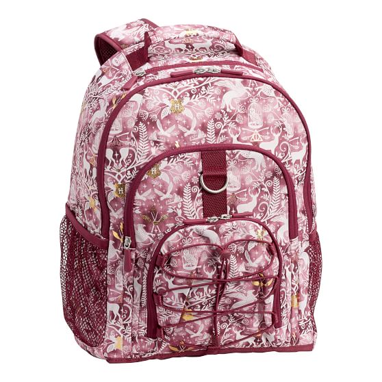 burgundy bookbag