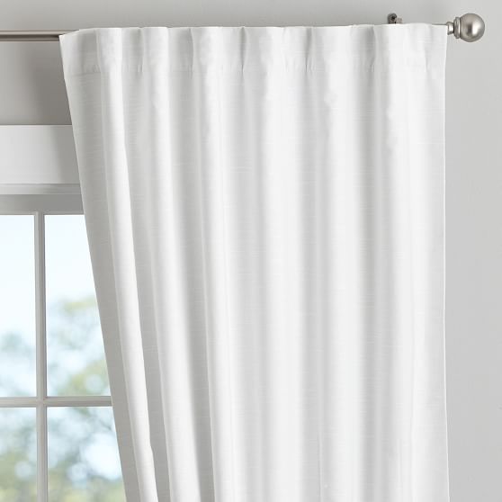 Clic Linen Blackout Curtain Curtains Pottery Barn Clic Linen Blackout Curtain