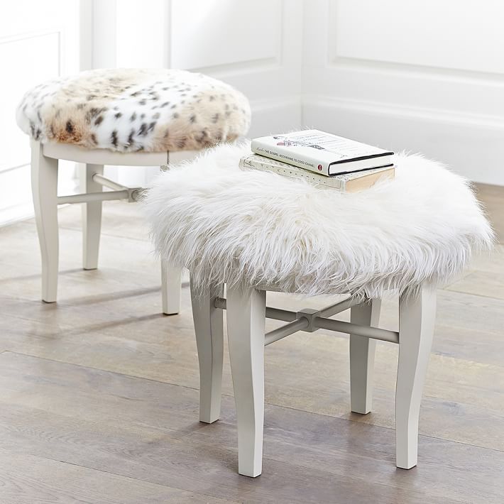 Himalayan Glam Vanity Stool Teen Vanity Pottery Barn Teen