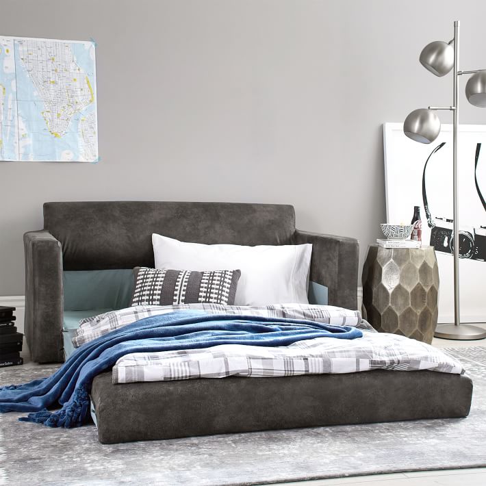 Monroe Square Arm Sleeper Teen Sofa Pottery Barn Teen