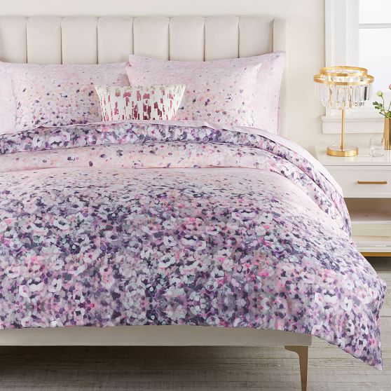 Monique Lhuillier Cherry Blossom Sateen Duvet Cover Sham Pottery Barn Teen